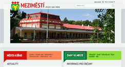 Desktop Screenshot of mezimesti.cz